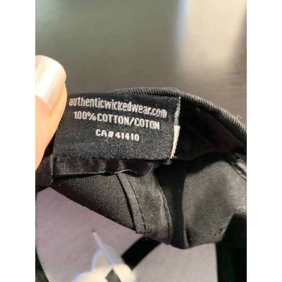 Wicked Wear Brand Baseball Hat Authentic Bodybuilding.com New Black / White cap - Picture 9 of 9